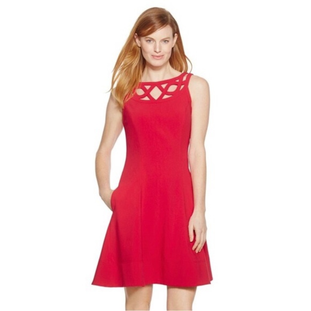 White House Black Market Flare Dress